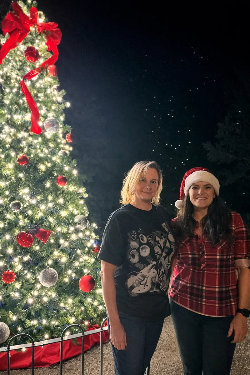 Brit and Tricia signing off to all and to all a goodnight