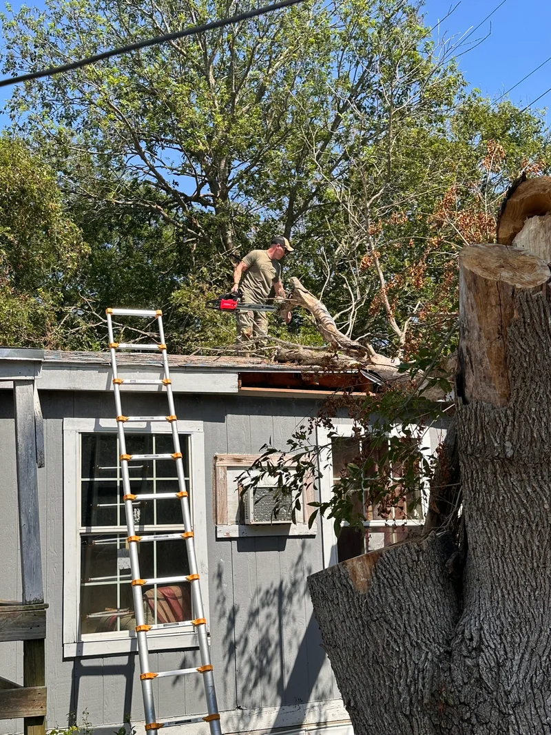 Debris cleanup from Temple F2 tornado GTC fights the heat to make a difference5