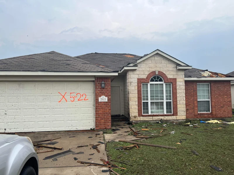 F2Tornado Temple Texas Assessing damages and destruction