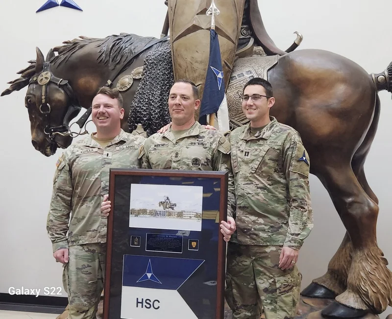 HSC gift to 1SG for his dedication and leadership