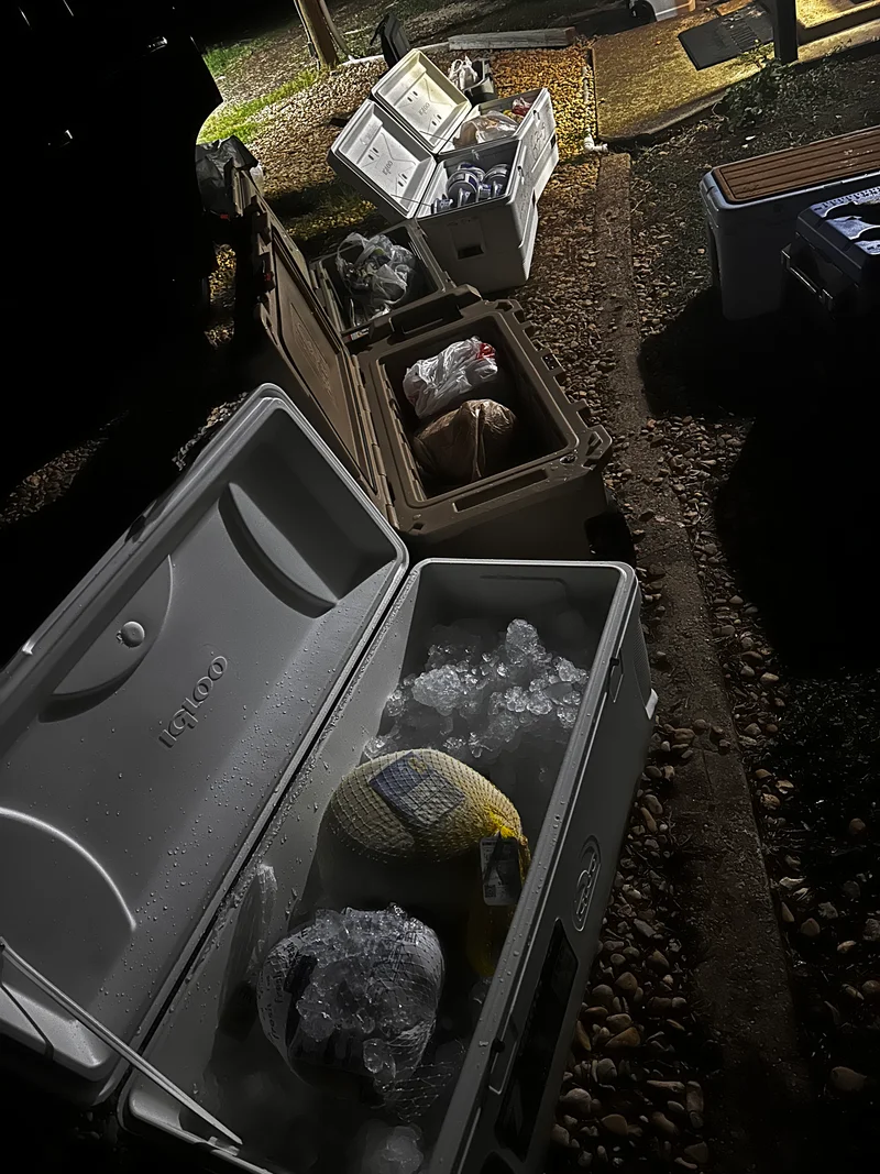 Prep4Thanksgiving Basket giveaway MilAssistance packing coolers