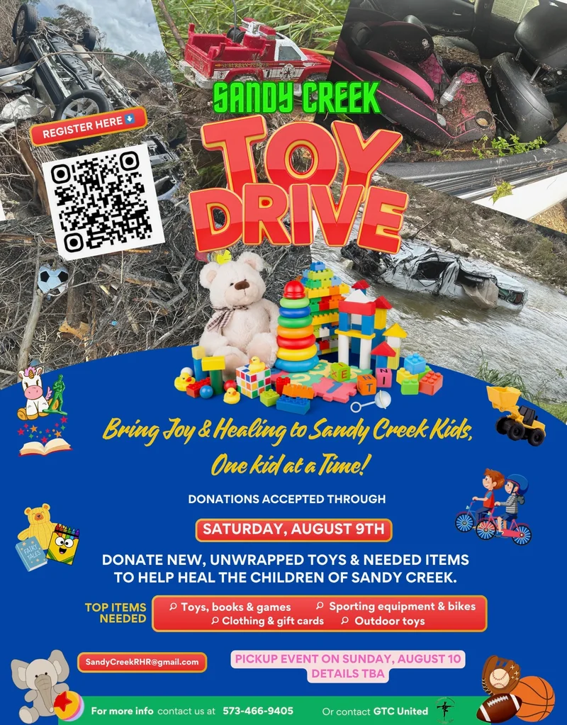 SandyCreekResidents Toy DriveFlyer TXfloods.