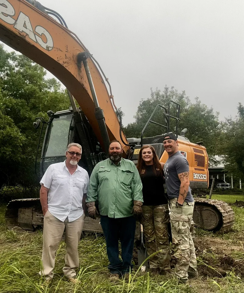 TX Floods SandyCreek GTC C&ClandServices VolunteerHerossDisasterRelief DebrisCleanup Rebuilding3