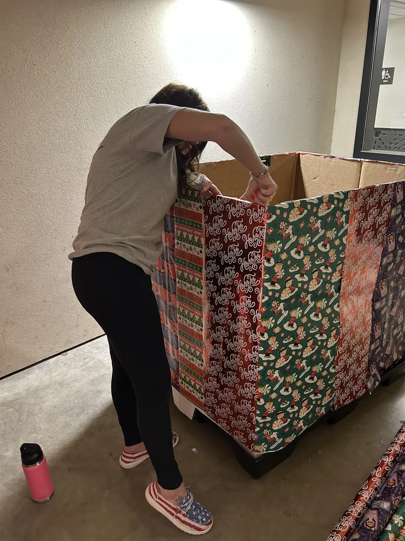 Toy Drive Donation Box setup HQBN