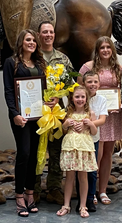 Weicht Family Yellow Rose of Texas Ceremony